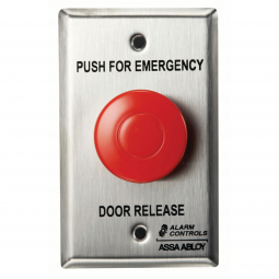 TS-32 Emergency Door Release Latching Mushroom Pushbutton